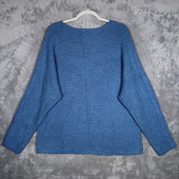 Pure Jill J.Jill Hand-Embroidered Sweater – Azure Blue – Size L – NWT - Picture 3 of 8